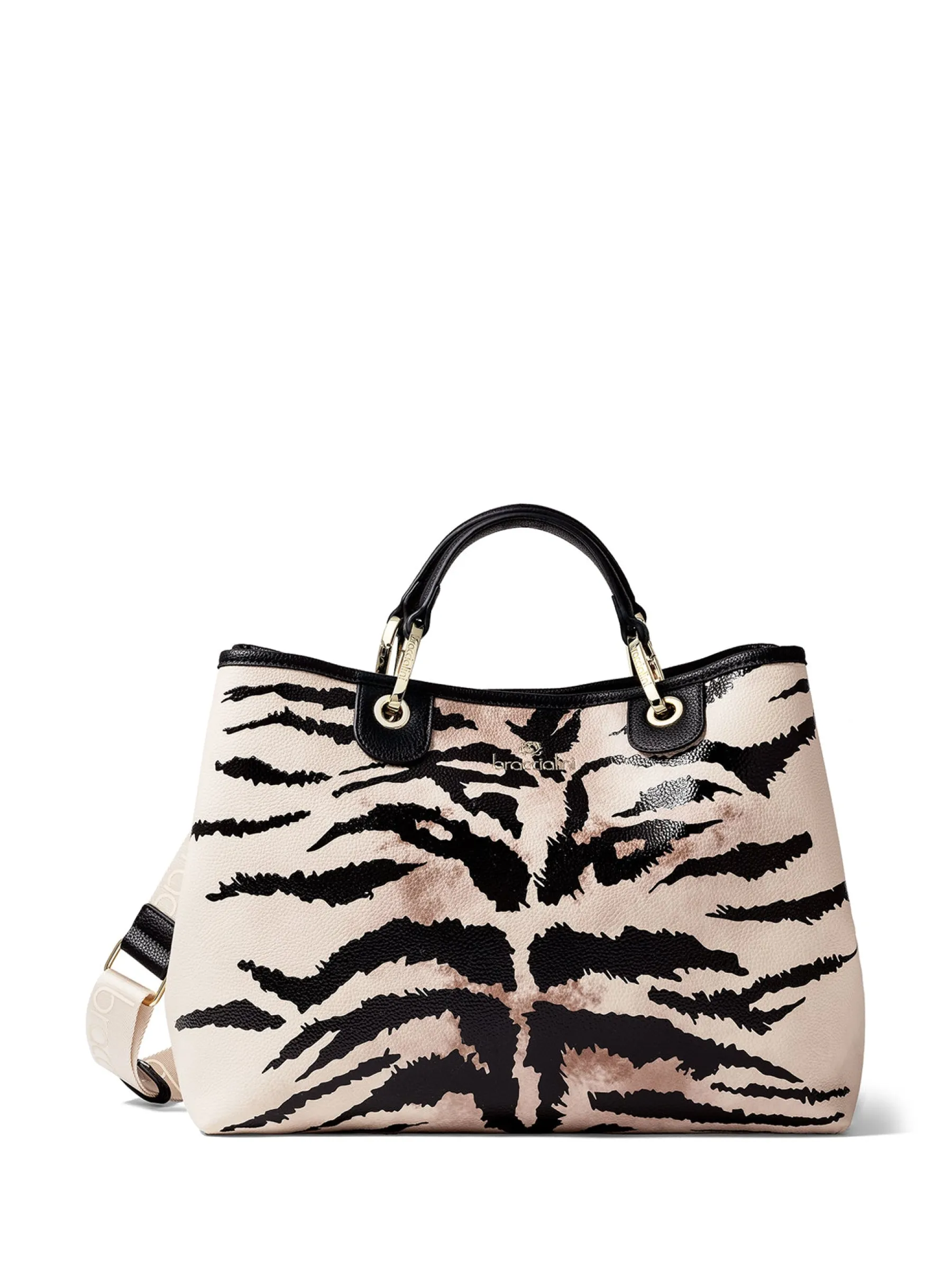 BRACCIALINI HANDBAGS beige print Sale